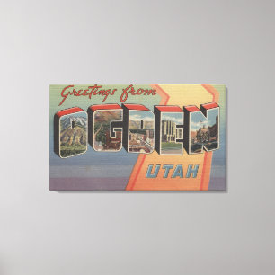 Ogden UtahLarge brev ScenesOgden, UT Canvastryck