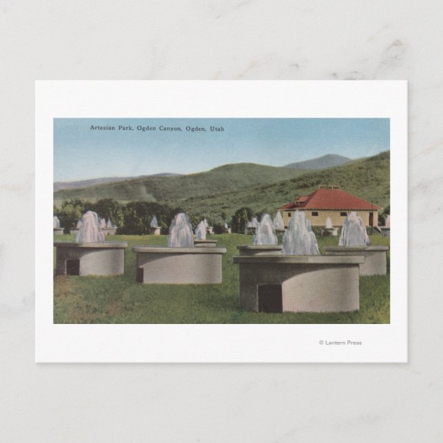 Ogden, UtahView of Artesian ParkOgden, Utah Vykort (Framsida)
