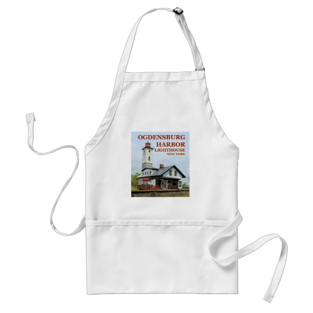 Ogdensburg Harbour Lighthouse, New York Apron Förkläde (Framsidan)