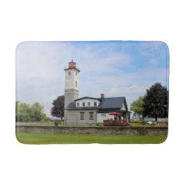 Ogdensburg Harbour Lighthouse, New York Bath Mat Badrumsmatta