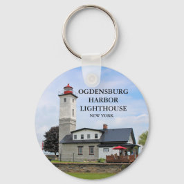 Ogdensburg Harbour Lighthouse, New York Keychain Nyckelring