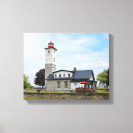 Ogdensburg Harbour Lighthouse, NY Wrapped Canvas