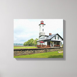 Ogdensburg Harbour Lighthouse, NY Wrapped Canvas