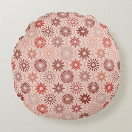 Ogee Boho-blommor Rund Kudde