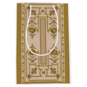 ogenomskinlig baroque-utskrift från guld