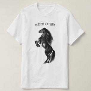 Ogenomskinlig svart Vild - Teckning - lägg till d T Shirt