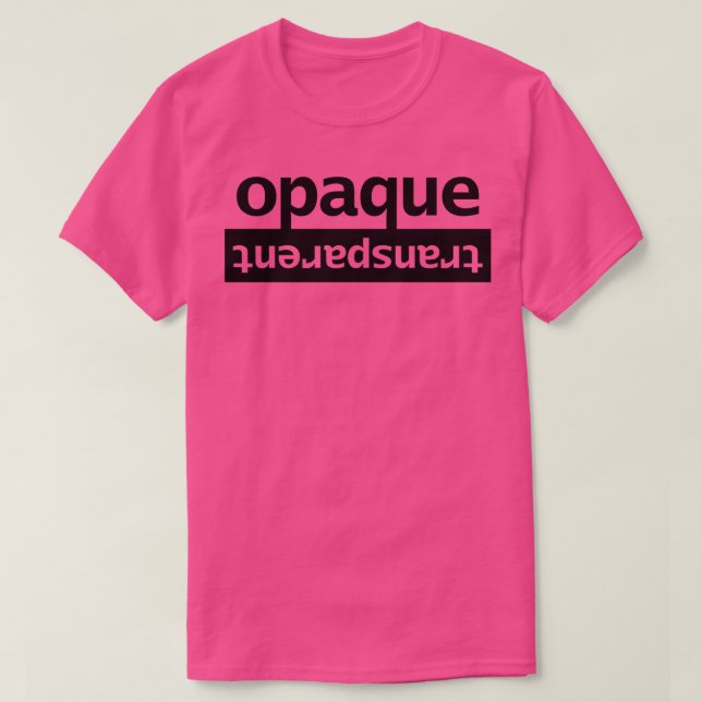 Ogenomskinlig typografi t shirt (Design framsida)