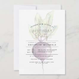 Ogenomskinliga Beets | Organisk Veggie Watercolor Inbjudningar