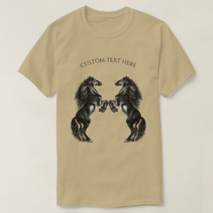 Ogenomskinliga svarta Vilder - lägg till text/Färg T Shirt