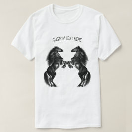 Ogenomskinliga svarta Vilder - Teckning - lägg til T Shirt