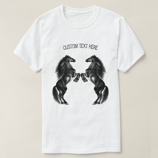 Ogenomskinliga svarta Vilder - Teckning - lägg til T Shirt (Design framsida)
