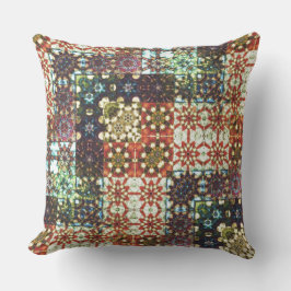 Ogenomskinligt propp av kaleidoskop färgad p kudde