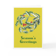 Ogenomtänkt julkort med Holly