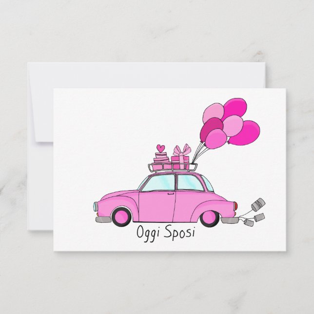 Oggi Sposi - inbjudan till italienskt bröllop (Framsida)