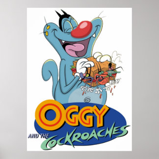 Oggy och cockpit poster