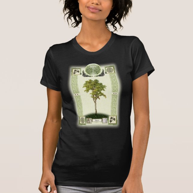 Ogham björk t-shirt (Framsida)