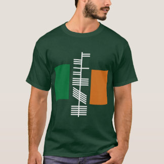 Ogham text "Ireland" shirt T
