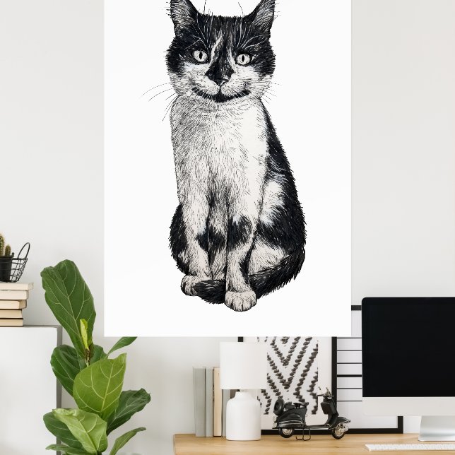 Ogie the cat poster (Hemmakontoret)