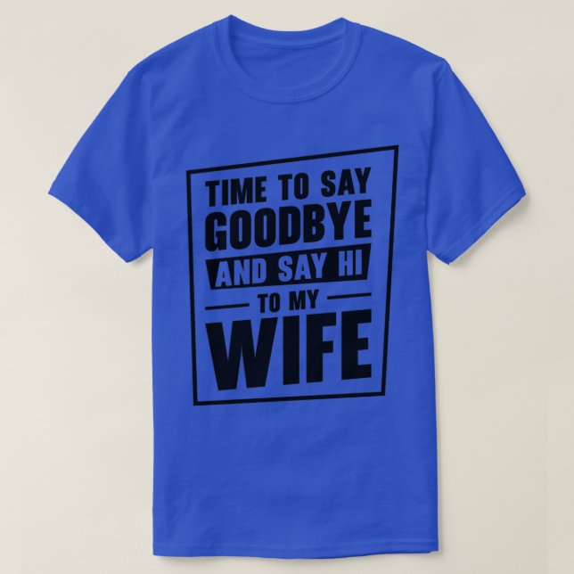 Ogift Förlovad Gift med Hustru Bröllopsdag T Shirt (Design framsida)