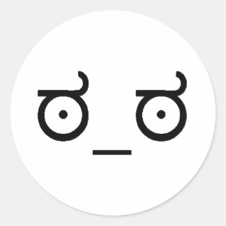 Ogillande Runt Klistermärke