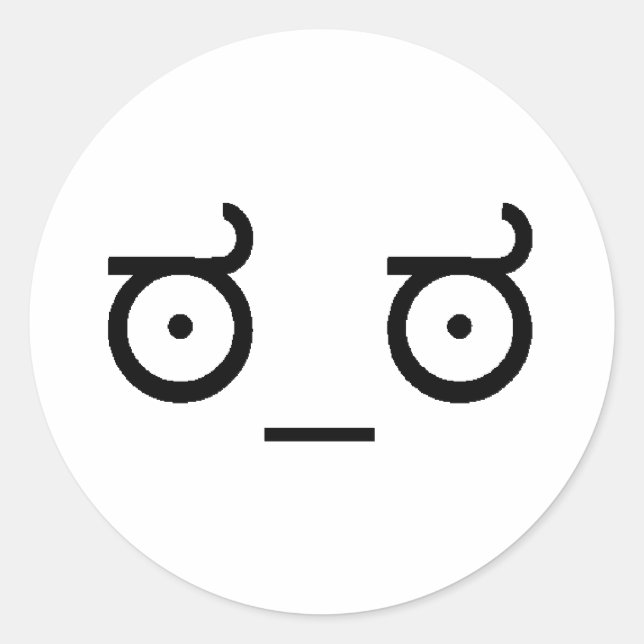 Ogillande Runt Klistermärke (Framsida)