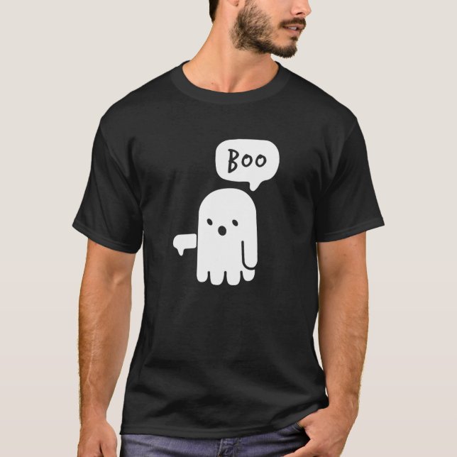 Ogillar Ghost Boo Halloween Funny Halloween Costum T Shirt (Framsida)