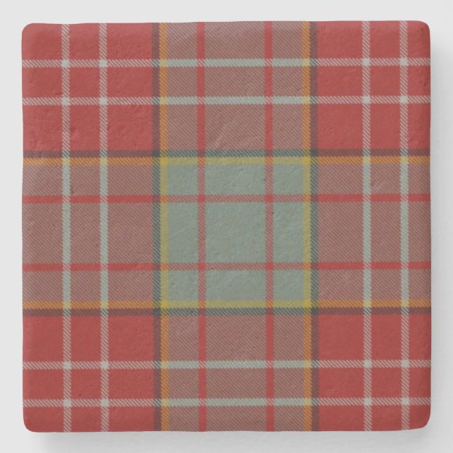 Ogilvie Clan Tartan Rutmönster Stenkojare Stenunderlägg (Framsidan)