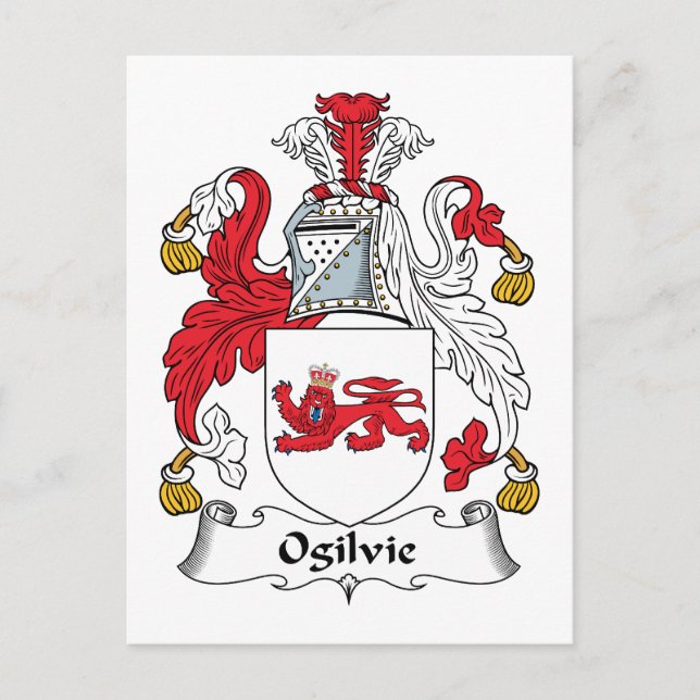 Ogilvie familjevapen vykort (Framsida)