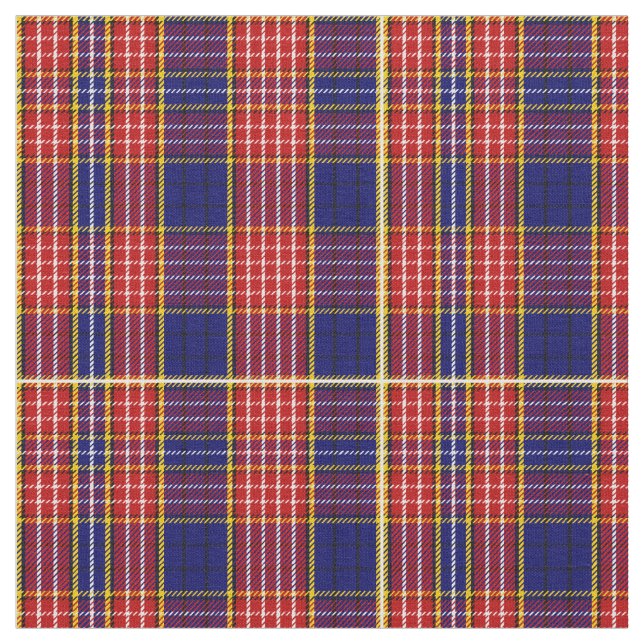 Ogilvy Tartan Print Tyg (Närbild)