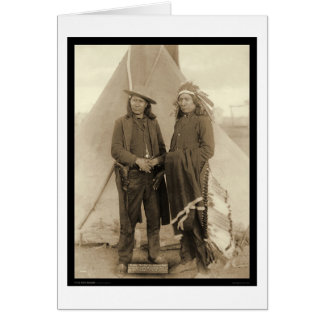 Oglala Chiefs Red Cloud & American Horse SD 1891 Hälsningskort