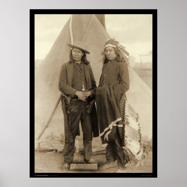 Oglala Chiefs Red Cloud & American Horse SD 1891 Poster (Framsidan)