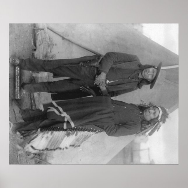 Oglala Chiefs "Red Cloud" och "American Horse" Poster (Framsidan)
