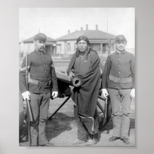 Oglala Indian Plenty Horses Poster