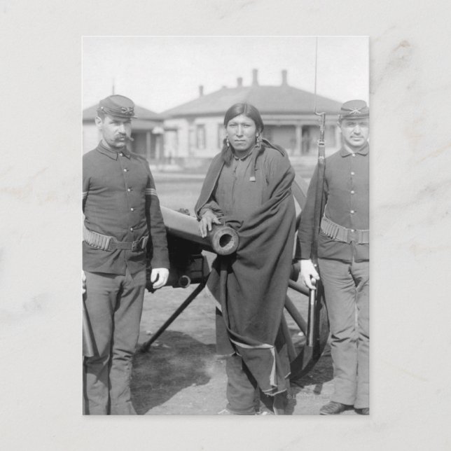 Oglala Indian Plenty Horses Vykort (Framsida)