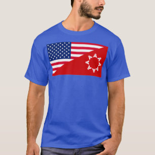Oglala Lakota American Flagga  T Shirt