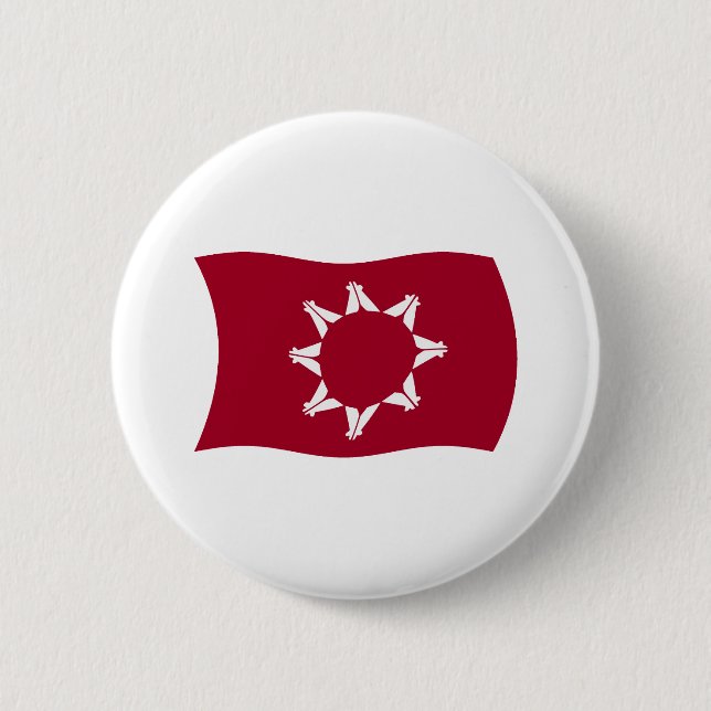 Oglala Lakota Flagga Button Knapp (Framsida)
