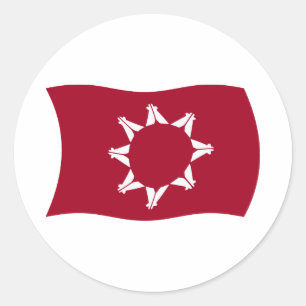 Oglala Lakota Flagga Klistermärke