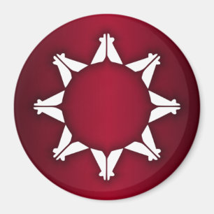 Oglala Lakota Flagga Magnet