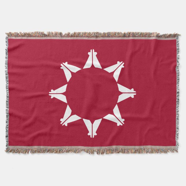 Oglala Lakota Sioux Flagga Filt (Framsidan)