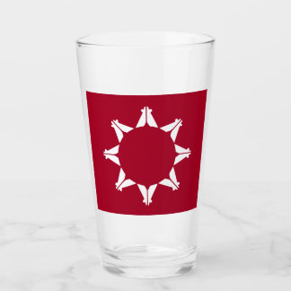 Oglala Lakota Sioux-flagga Glaskopp