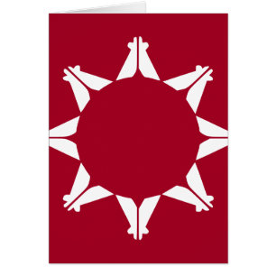 Oglala Lakota Sioux Flagga Hälsningskort