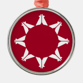 Oglala Lakota Sioux-flagga Julgransprydnad Metall