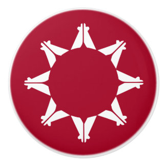 Oglala Lakota Sioux Flagga Knopp