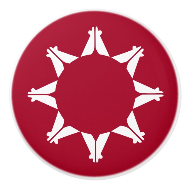 Oglala Lakota Sioux Flagga Knopp (Framsidan)