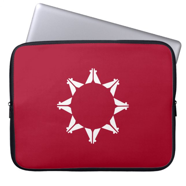 Oglala Lakota Sioux Flagga Laptop Fodral (Framsidan)