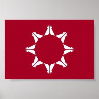 Oglala Lakota Sioux Flagga Poster