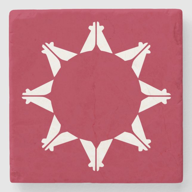 Oglala Lakota Sioux Flagga Stenunderlägg (Framsidan)