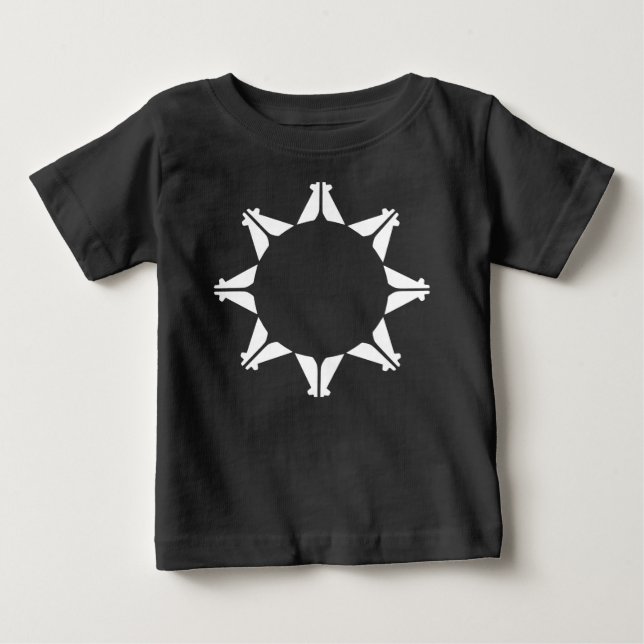 Oglala Lakota Sioux Flagga T Shirt (Framsida)
