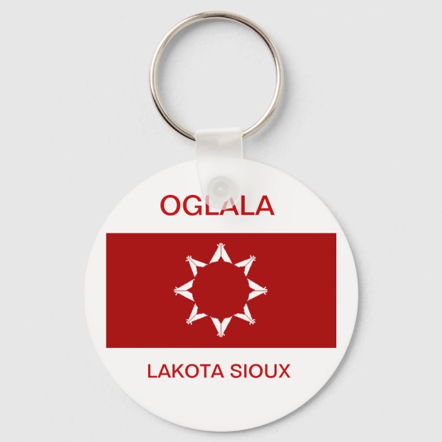 OGLALA LAKOTA SIOUX KEYCHAIN NYCKELRING (Framsida)