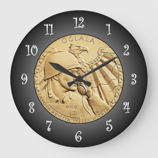 Oglala Sioux Code Talkers Bronze Medal ~ Stor Klocka (Framsida)